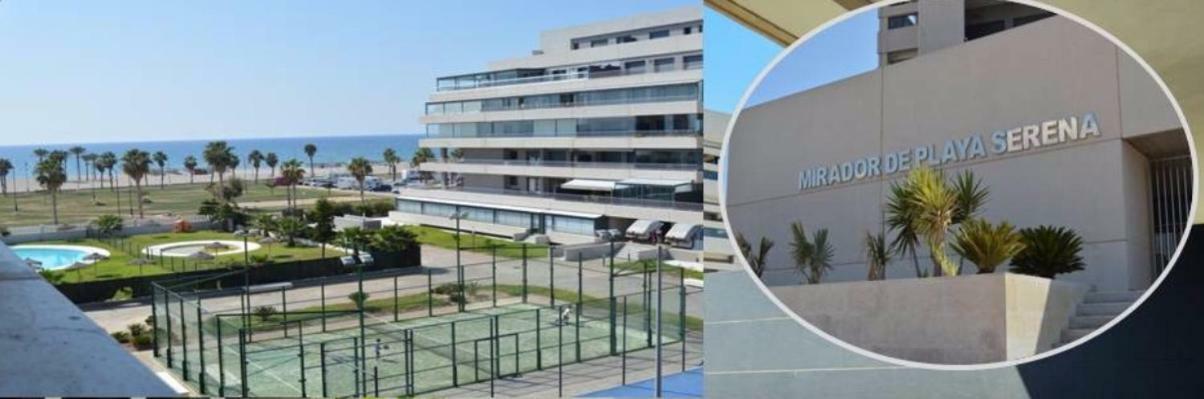 Apartamento Lujo, Primera Linea Playa, Garaje, Wifi, Piscina Climatizada Roquetas de Mar Exterior photo